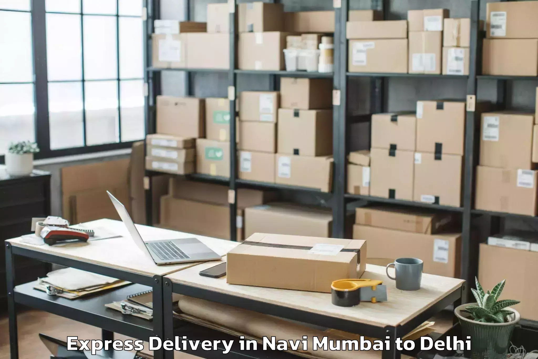 Leading Navi Mumbai to Naraina Industrial Estate Express Delivery Provider